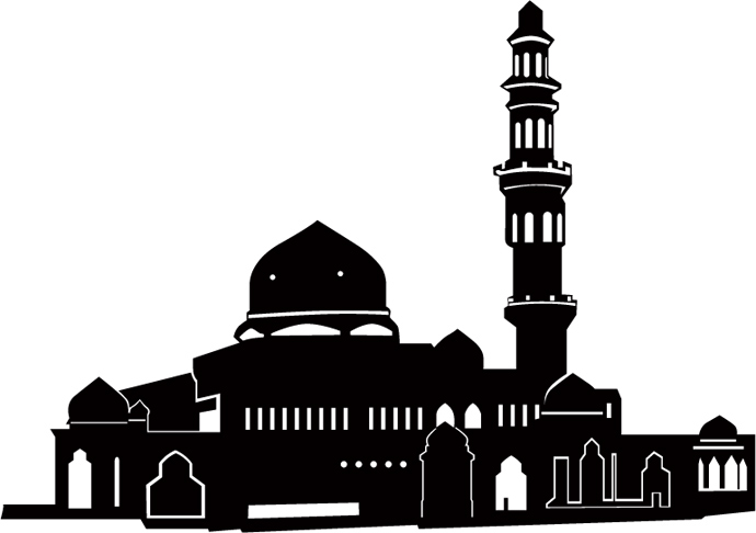 Vector Silhouette Masjid Mosque | Webby Dzine | Download Free ...