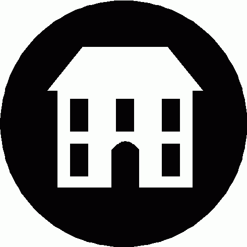 Free House Outline Clipart Image - 1052, House Free Black And ...