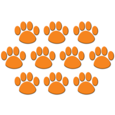 Orange Paw Prints Mini Accents - TCR5122 Â« Products | Teacher ...