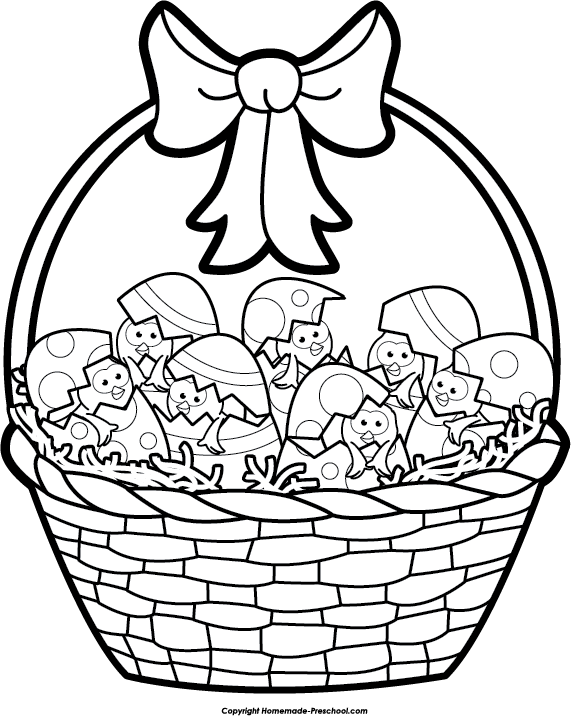 Free Easter Basket Clipart