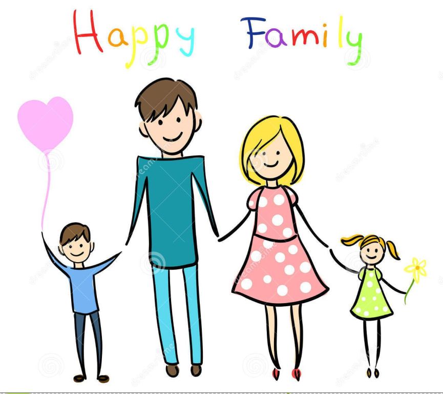 Family cartoon clipart