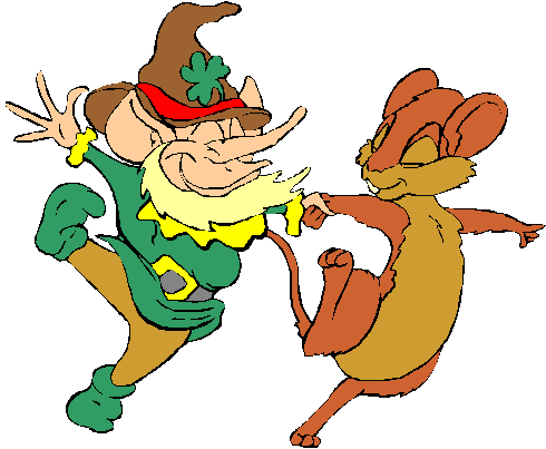 Leprechaun Mouse Dancing Clip Art Download