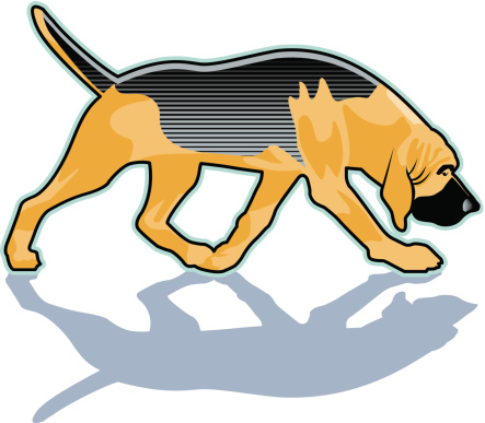 Bloodhound Clip Art, Vector Images & Illustrations