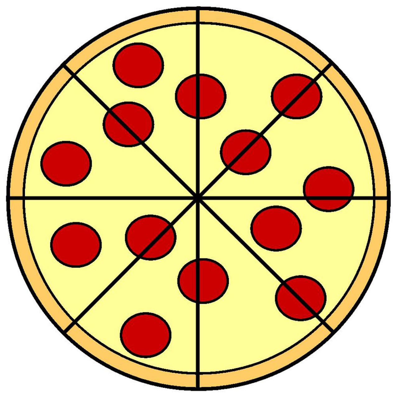 Pepperoni Pizza Clipart