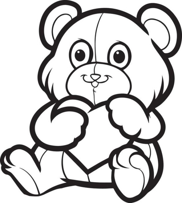 Teddy bear Coloring Pages #Teddy bear #Teddy bearColoringPages ...