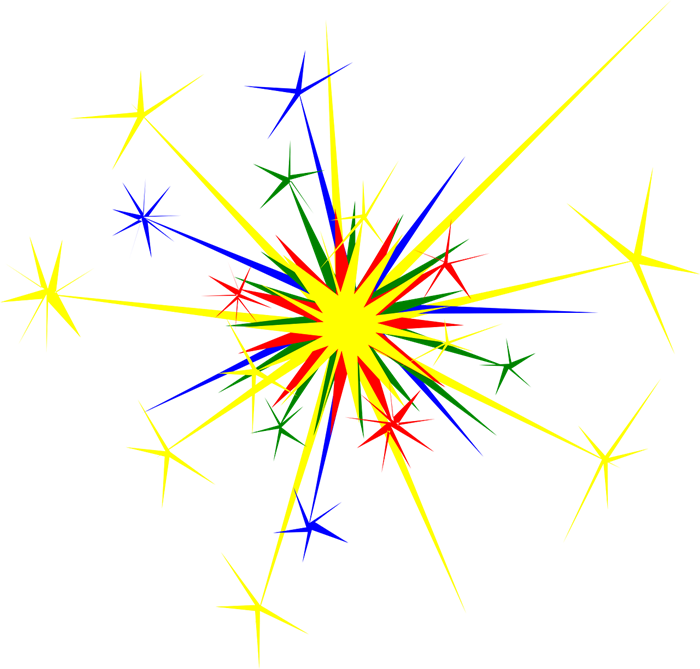 Clip art of fireworks