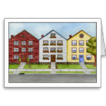 A Row Of Houses Document Binder from Zazzle.