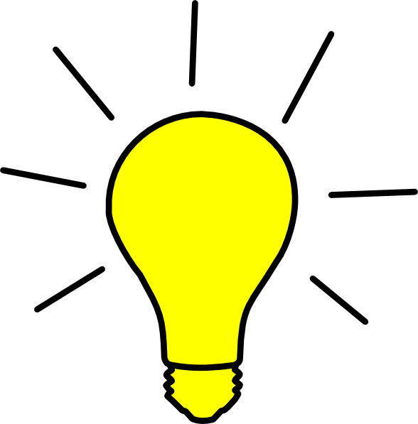 Yellow Light Bulb Clip Art - vector clip art online ...