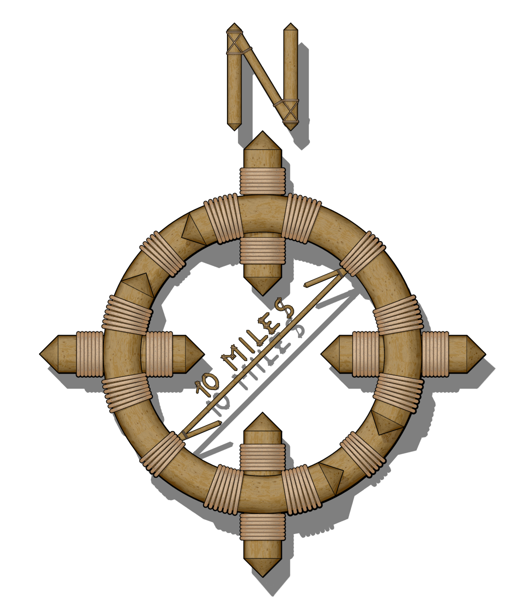 January/February 2012 Lite Challenge Entry: Frontier Compass Rose
