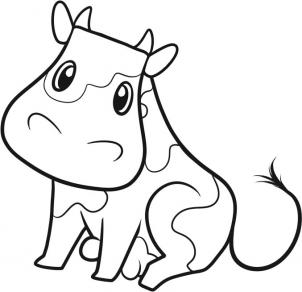 Animals - How to Draw a Cow for Kids