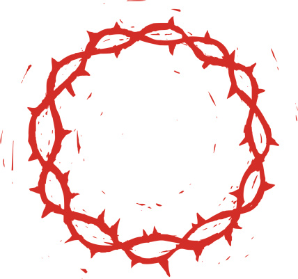 Crown Of Thorns Clip Art, Vector Images & Illustrations