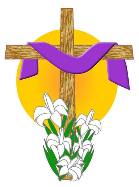 Easter lily border clipart free