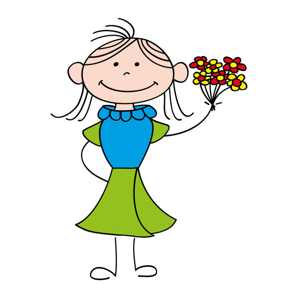 blumenerde clipart people