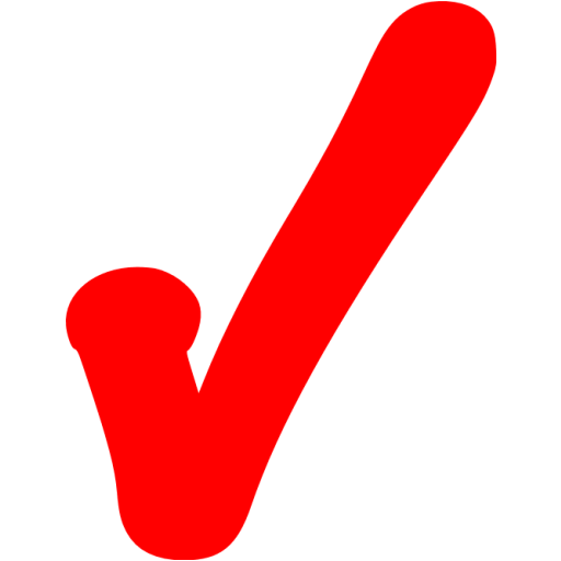 Red check mark 5 icon - Free red check mark icons