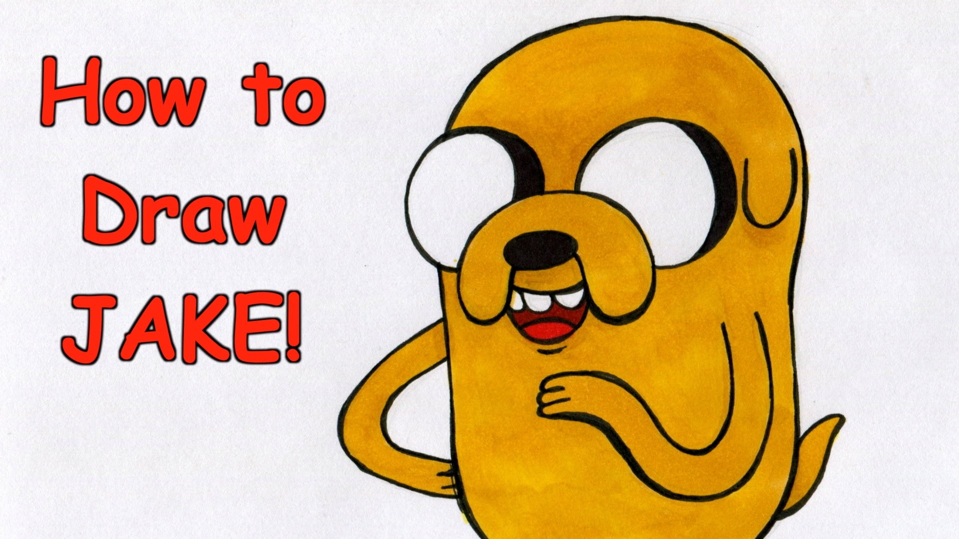 How To Draw Jake The Dog - Adventure Time - YouTube