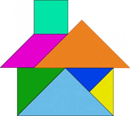 Tangram House - ClipArt Best