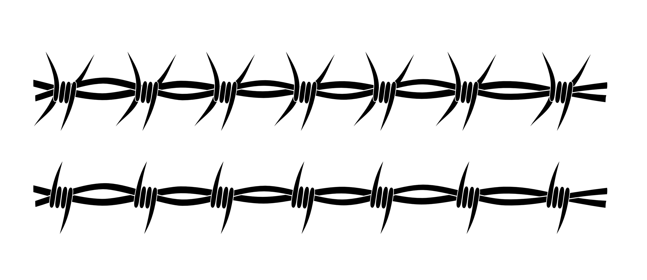 Barbed wire clipart outline