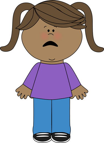 Scared Girl Clipart