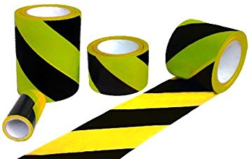 Amazon.com: 3" Hazard Safety Tape with Adhesive Backing - Length ...