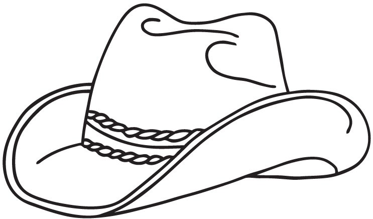 Cowboy Boots and Hats Coloring Pages - Bestofcoloring.com