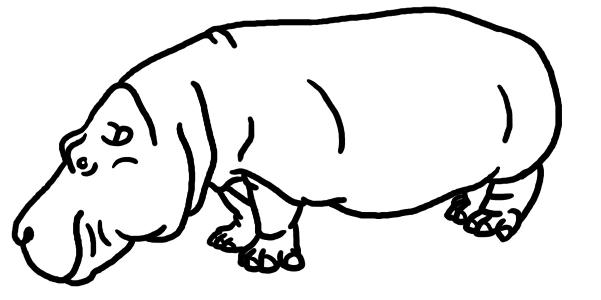 Clip Art Hippo