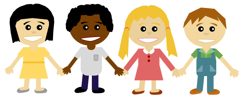 Free Children Holding Hands Clip Art