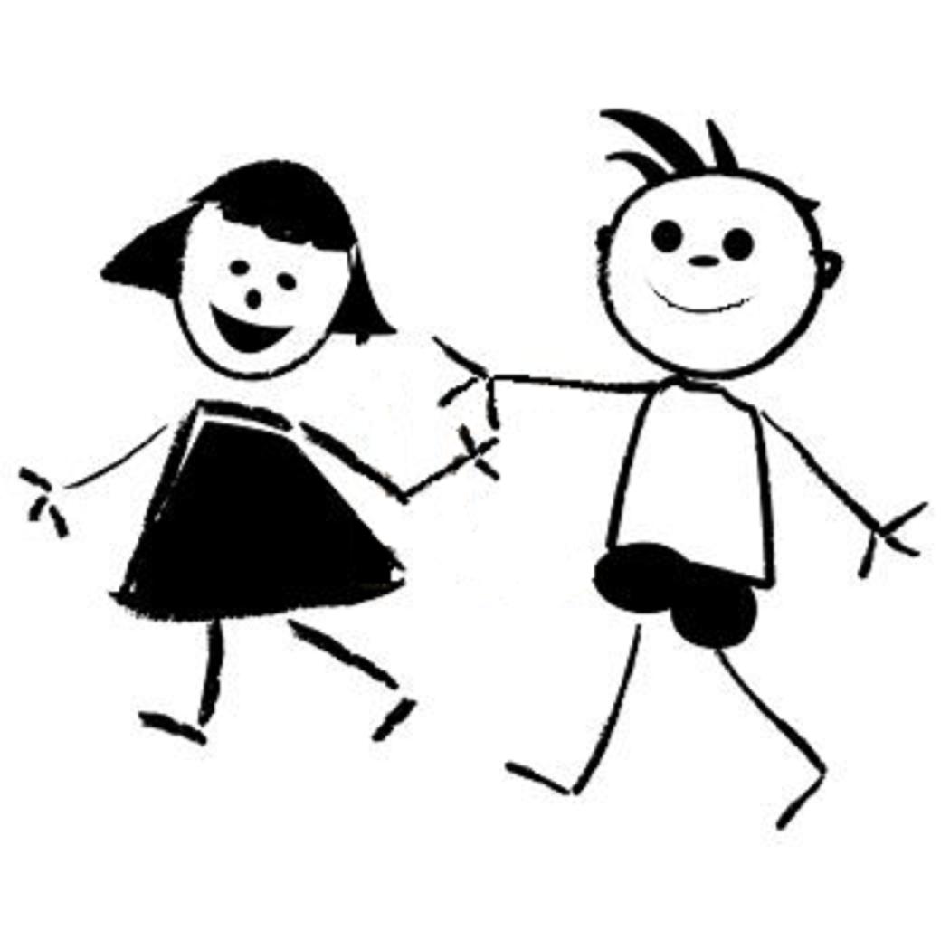 Boy And Girl Holding Hands Cartoon