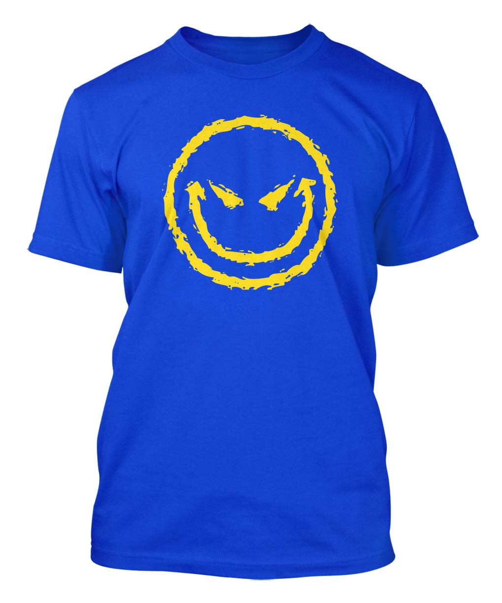 Evil Smiley Face - Funny Humor Men&#039;s T-shirt | eBay