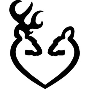 Browning Heart Buck Mark Doe Decal Truck Window Vinyl Auto S ...