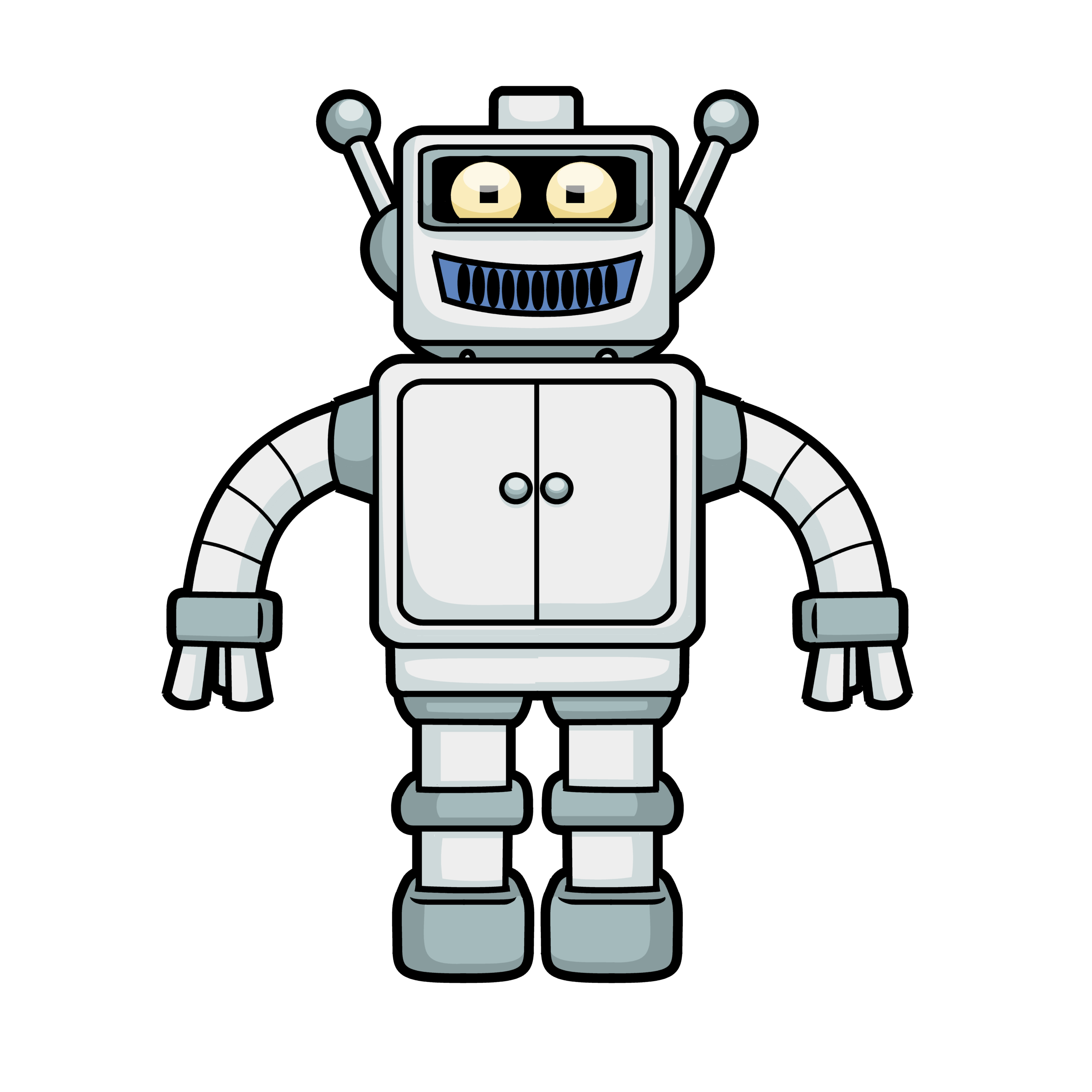 Free Cartoon Robot Vector - Free Vectors