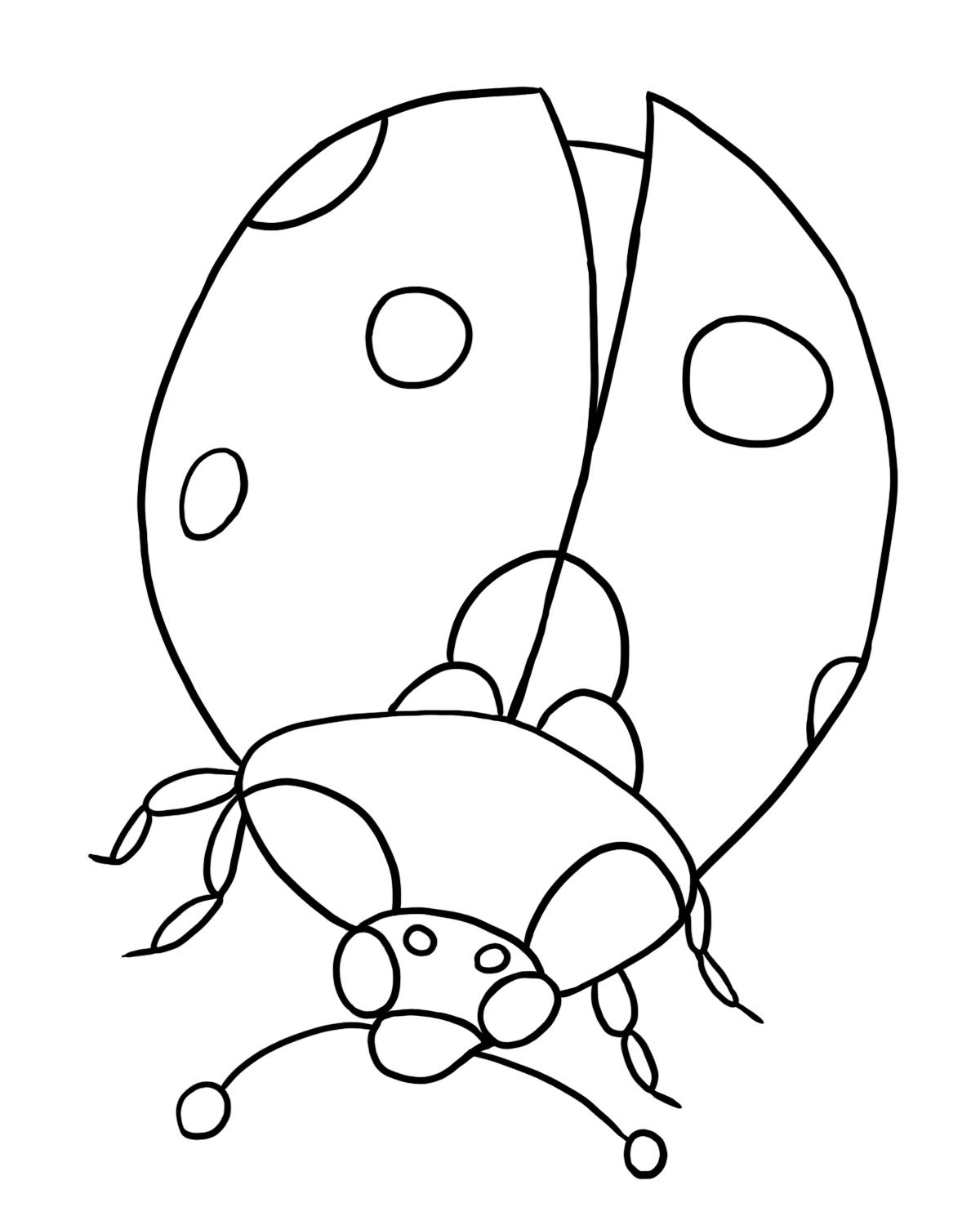 Filled with Innocence Lady Bug coloring pages | ColoringPagehub