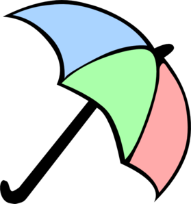 Colorful Cartoon Umbrella Clip Art - vector clip art ...