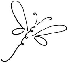 Dragonfly Outline Clipart - Free Clipart Images