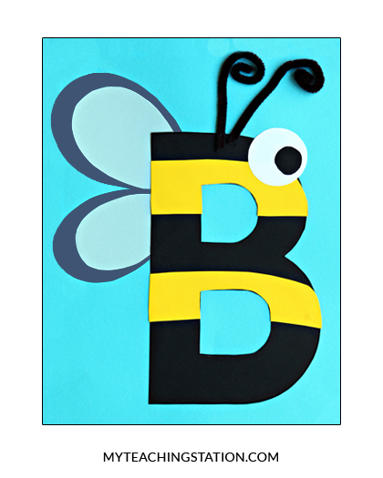 Letter B Craft: Bee | MyTeachingStation.com