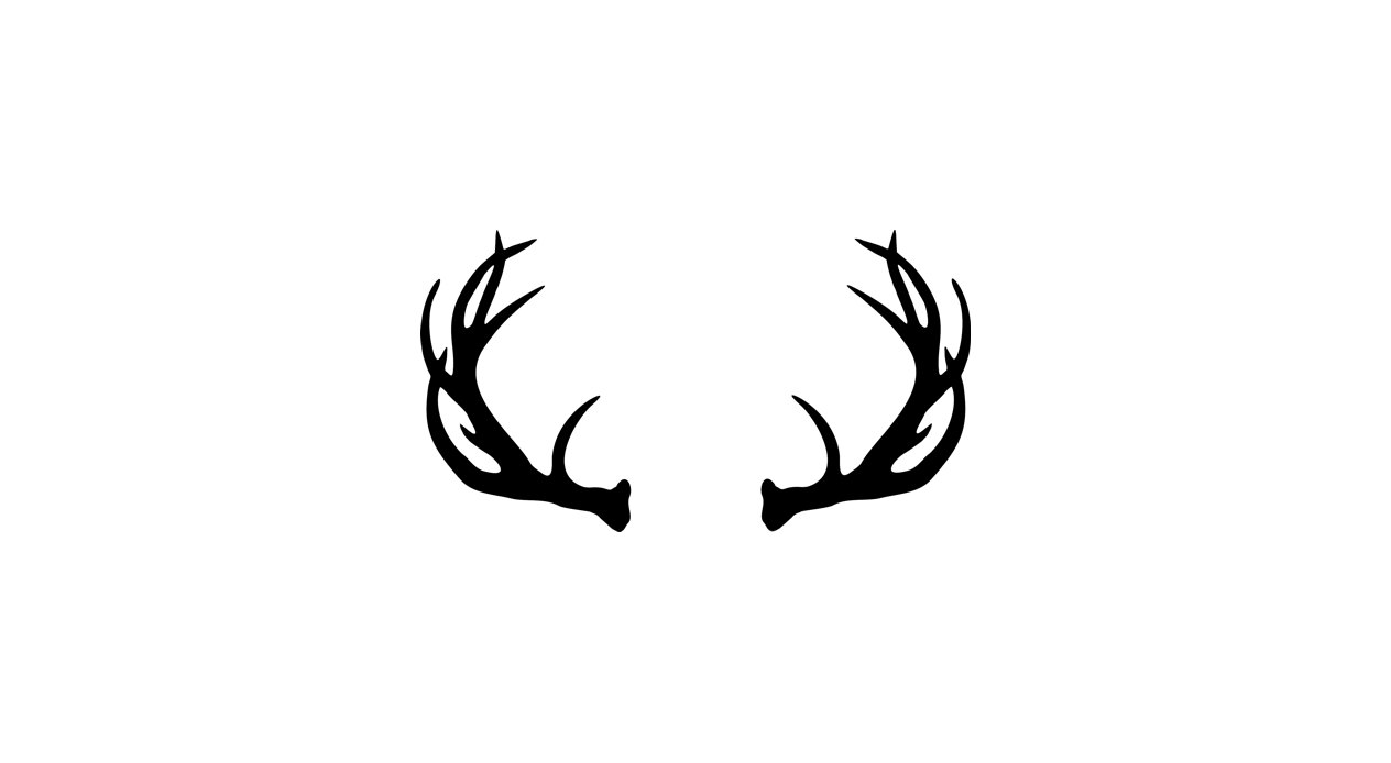 Deer antlers clipart vector