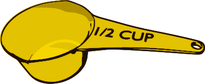 Measuring cups clipart