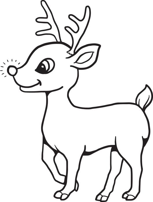 Free Printable Reindeer Coloring Pages For Kids with Reindeer ...