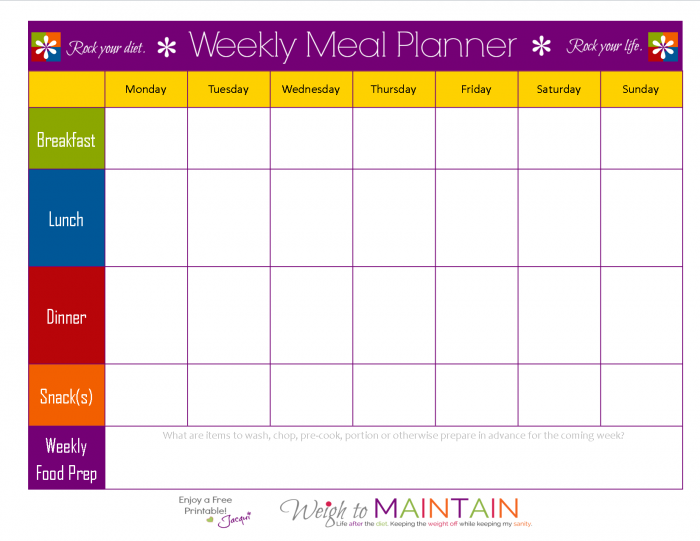 Meal Schedule To Lose Weight Meal Schedule Template Incident ...