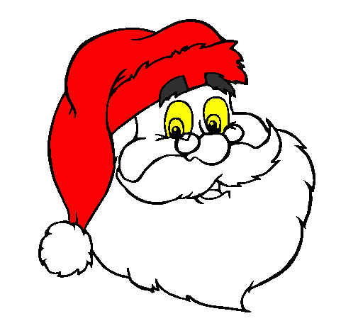 Colored page Santa face painted by pallpma