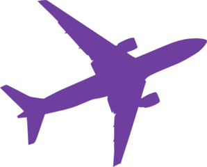 Small Purple Airplane clip art - vector clip art online, royalty ...