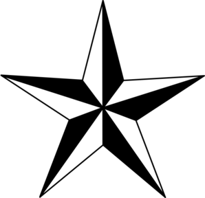 Black Nautical Star Clip Art - vector clip art online ...