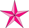 Pink Nautical Star Wings clip art - vector clip art online ...