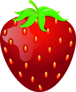 Strawberry Clipart Image - Ripe Red Strawberry