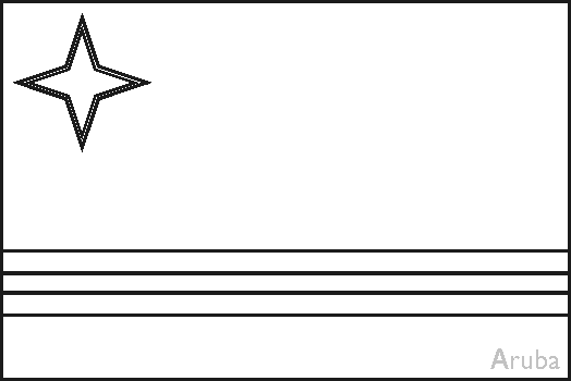 Colouring Book of Flags: North American and the Caribbean