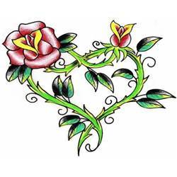 Flower Heart Tattoo Design 2011 New Designs Picture #