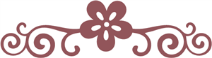 Silhouette Online Store - View Design #12702: flourish flower divider