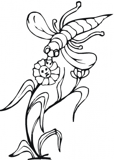 Bee Hive coloring page | Super Coloring