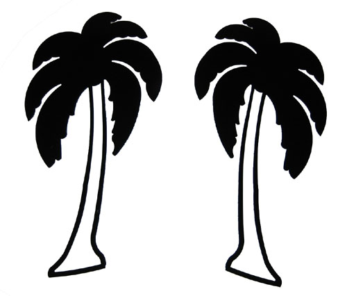 Palm Trees Outline - ClipArt Best