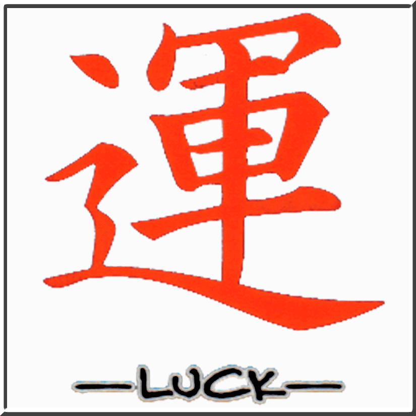 Flocked Japanese Chinese Luck Symbol T Shirt s M L XL 2X 3X 4X 5X ...