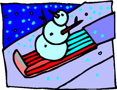 snowman-on-sled-1-clipart clipart - snowman-on-sled-1-clipart clip art